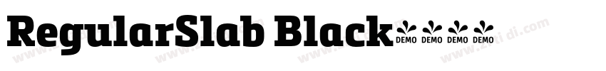 RegularSlab Black字体转换